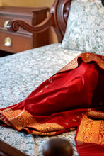 Load image into Gallery viewer, Red Radiance Silk Sari