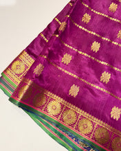 Load image into Gallery viewer, Midnight Raga Banarasi Sari