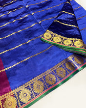 Load image into Gallery viewer, Midnight Raga Banarasi Sari