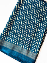 Load image into Gallery viewer, Ocean Waves Silk Sari