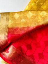 Load image into Gallery viewer, Fire Ombre Silk Sari