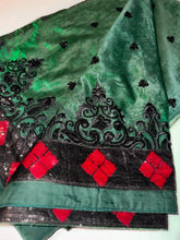 Load image into Gallery viewer, Black Ivy Net Sari