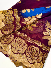 Load image into Gallery viewer, Midnight Rose Chiffon Sari