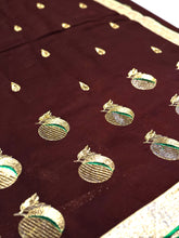 Load image into Gallery viewer, Cocoa Orchard Chiffon Sari