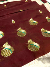 Load image into Gallery viewer, Cocoa Orchard Chiffon Sari