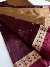 Load image into Gallery viewer, Burgundy Gilt Banarasi Sari