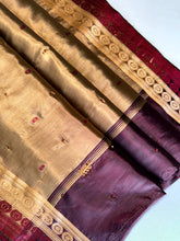 Load image into Gallery viewer, Burgundy Gilt Banarasi Sari