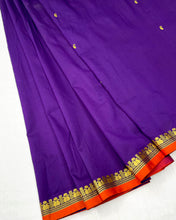 Load image into Gallery viewer, Purple Aesthetic Banarasi Sari