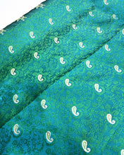 Load image into Gallery viewer, Jade Jewel Banarasi Silk Sari