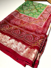 Load image into Gallery viewer, Floral White Chunri Sari