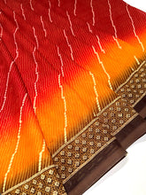 Load image into Gallery viewer, Ladybird Red Chunri Sari