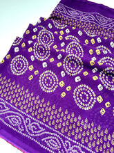 Load image into Gallery viewer, Daring Purple Chunri Sari