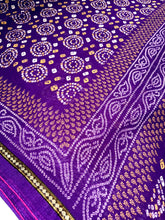 Load image into Gallery viewer, Daring Purple Chunri Sari