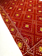 Load image into Gallery viewer, Wild Red Chunri Sari