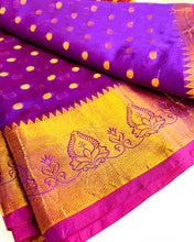 Load image into Gallery viewer, Dark Orchid Sari