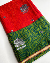 Load image into Gallery viewer, Venetian Red Chunri Sari