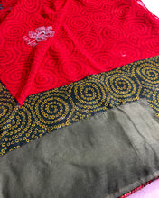 Load image into Gallery viewer, Venetian Red Chunri Sari