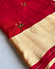 Load image into Gallery viewer, Crimson Glory Cotton Sari