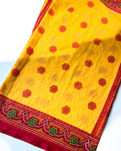 Load image into Gallery viewer, Bright Yellow Chunri Sari