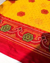 Load image into Gallery viewer, Bright Yellow Chunri Sari