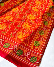 Load image into Gallery viewer, Bright Yellow Chunri Sari