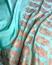 Load image into Gallery viewer, Pearl Aqua Sari