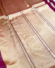 Load image into Gallery viewer, Satin Sheen Gold Sari