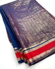 Load image into Gallery viewer, Deep Tide Banarasi Sari