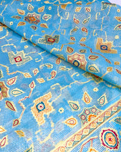 Load image into Gallery viewer, Maya Blue Silk Sari
