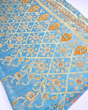 Load image into Gallery viewer, Maya Blue Silk Sari
