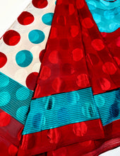 Load image into Gallery viewer, Drama Dots Silk Sari