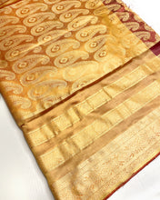 Load image into Gallery viewer, Royal Carmine Banarasi Sari