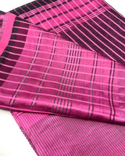 Load image into Gallery viewer, Metallic Pink Twist Silk Sari