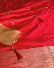 Load image into Gallery viewer, Crimson Glory Cotton Sari