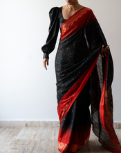 Load image into Gallery viewer, Flamefall Silk Sari