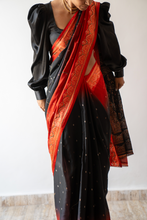 Load image into Gallery viewer, Flamefall Silk Sari