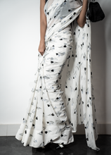 Load image into Gallery viewer, Black Tulip Sari