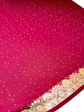 Load image into Gallery viewer, Mukaish Veil Silk Sari