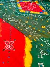Load image into Gallery viewer, Vivid Spring Chunri Sari