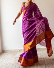 Load image into Gallery viewer, Dark Orchid Sari