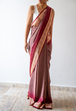 Load image into Gallery viewer, Breeze Song Silk Sari