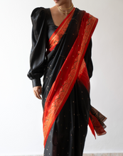 Load image into Gallery viewer, Flamefall Silk Sari