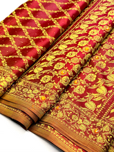 Load image into Gallery viewer, Red Sun Radiance Silk Sari