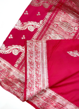 Load image into Gallery viewer, Garnet Stars Silk Sari