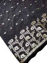 Load image into Gallery viewer, Dark Roses Silk Sari