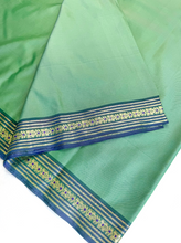Load image into Gallery viewer, Pistachio Cloud Silk Sari
