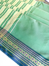 Load image into Gallery viewer, Pistachio Cloud Silk Sari