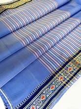 Load image into Gallery viewer, Lavender Stripe Silk Sari