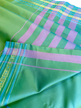 Load image into Gallery viewer, Olive Dew Silk Sari