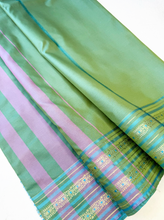 Load image into Gallery viewer, Olive Dew Silk Sari